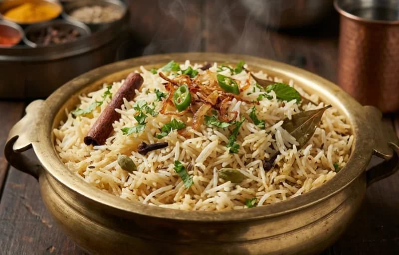 Tomato Shorba, Bagara Khana and Roasted Papad - Recipe 2