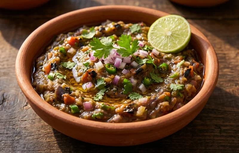 Bihari Litti with Baingan Chokha - Recipe 2