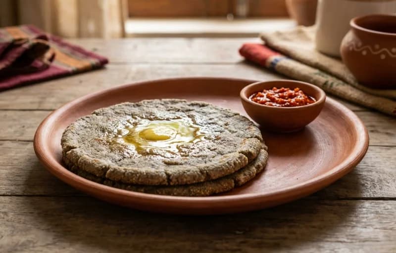 Bajre ki Roti, Lehsun Chutney and Ghee - Recipe 1
