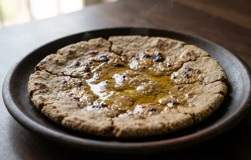 Vangyache Bharit with Bajrichi Bhakri - Recipe 2