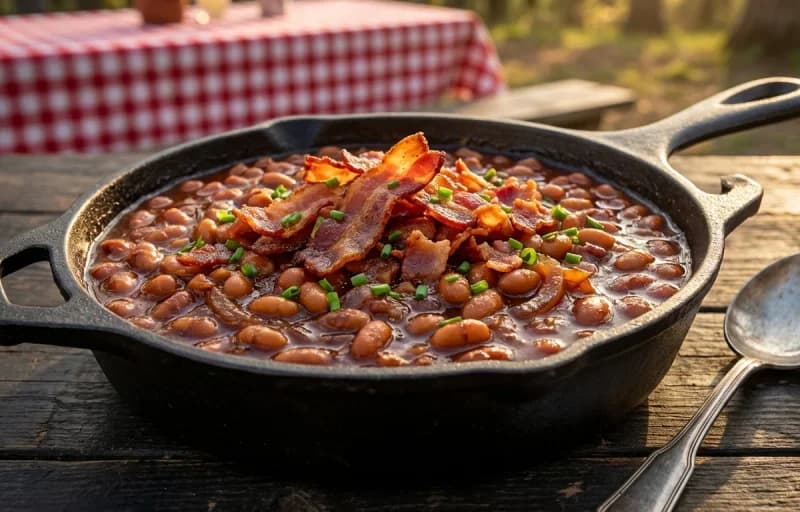 Salt Cod Cakes, Baked Beans and Coleslaw - Recipe 2
