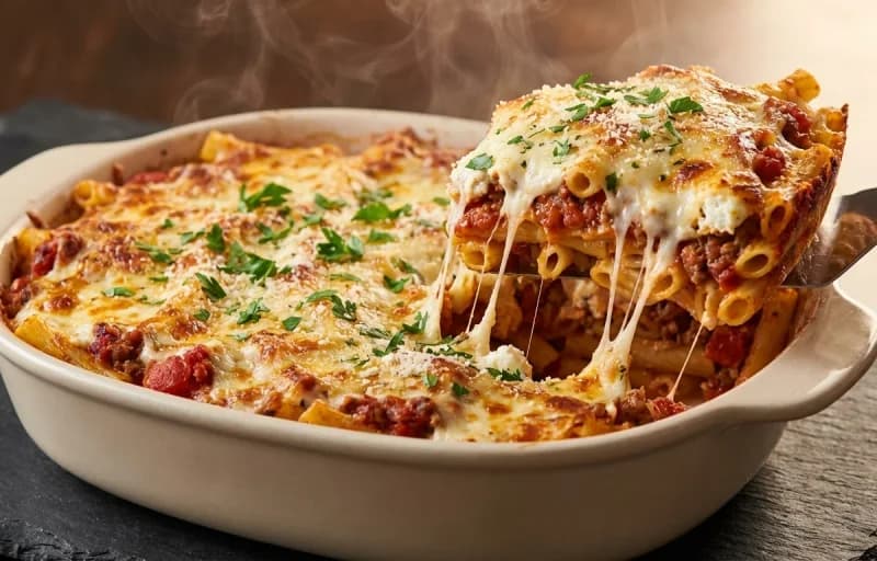 Baked Ziti with Side Salad - Recipe 1