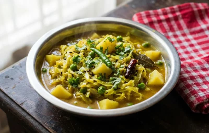 Bengali Porota with Bandhakopir Torkari - Recipe 2