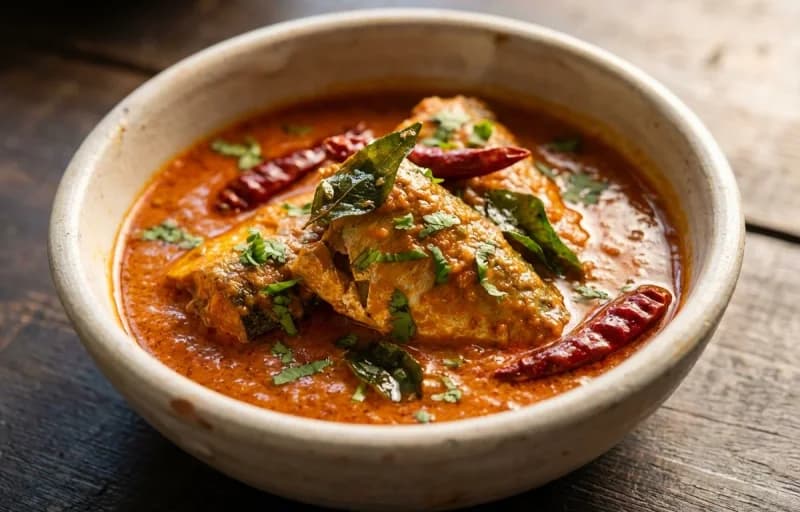 Bangude Gassi, Steamed Basmati Rice, Beans Palya and Curd - Recipe 1