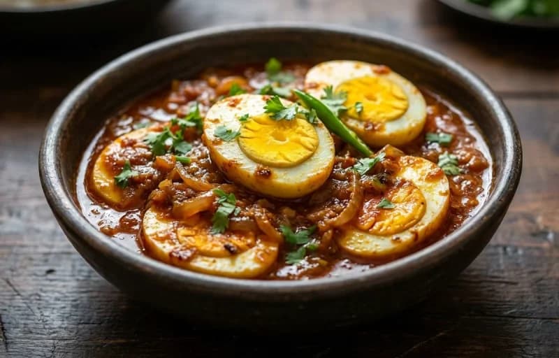 Basar mein Anda, Steamed Basmati Rice and Kachumber Salad - Recipe 1