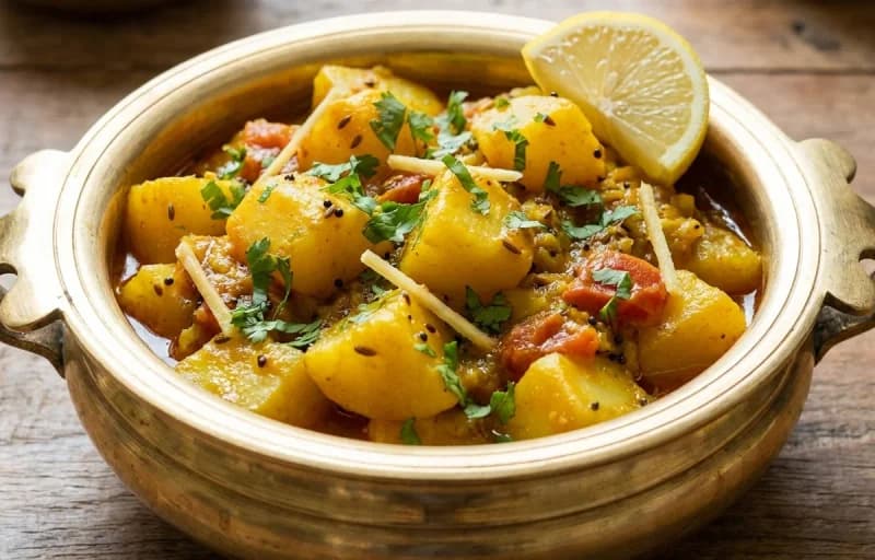 Vaghareli Khichdi with Batata nu Shaak - Recipe 2