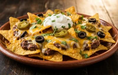 Bean and Cheese Nachos