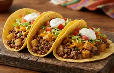Beef and Potato Tacos