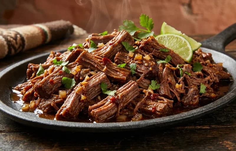 Beef Barbacoa, Corn Tortillas, Sirke Wale Pyaz and Rice and Beans - Recipe 1