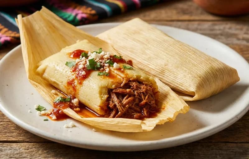 Beef Tamales, Spanish Rice and Corn Salad - Recipe 1