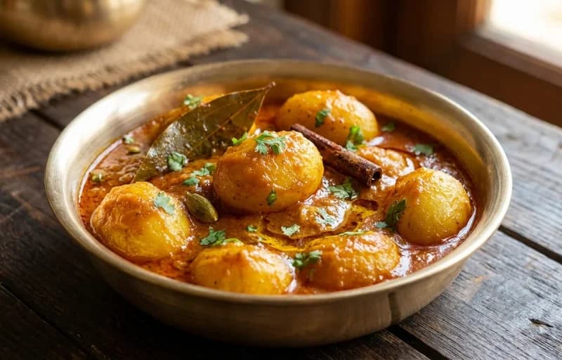 Bengali Porota with Bengali Aloor Dum - Recipe 2