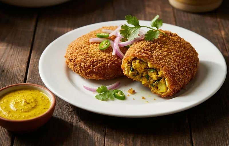 Bengali Chicken Chop with Laccha Pyaaz - Recipe 1