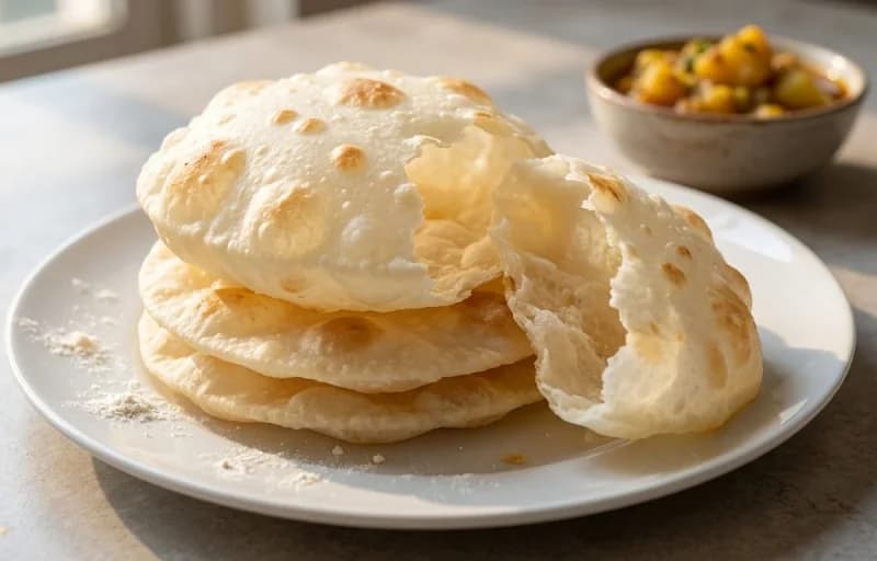 Bengali Luchi with Aloo Dum Bengali Style - Recipe 1