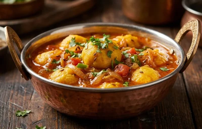 Besan Ji Aani with Phulka - Recipe 1