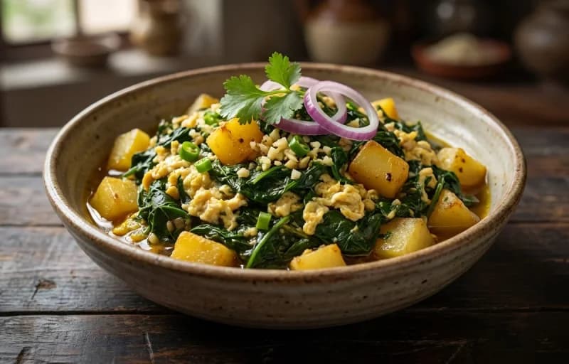 Bhedailotar Koni Anja with Steamed Basmati Rice - Recipe 1