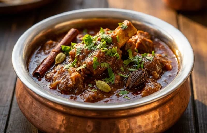 Bhugal Teewan, Steamed Basmati Rice and Roasted Papad - Recipe 1