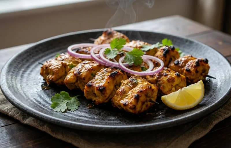 Bihari Chicken Kebab with Paratha - Recipe 1