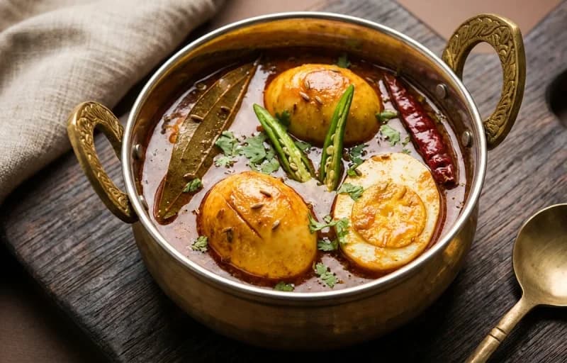 Jeera Rice, Bihari Egg Curry and Kachumber Salad - Recipe 2