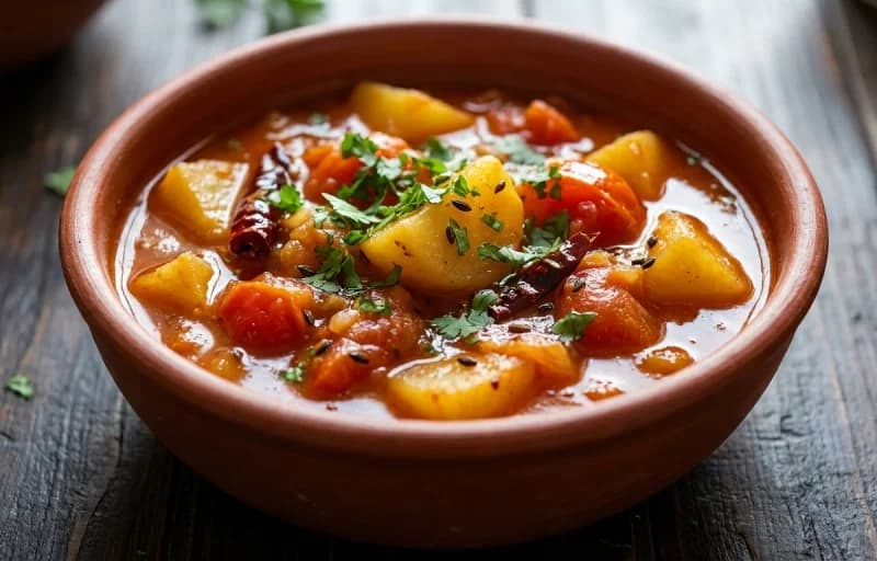 Steamed Basmati Rice, Bilahi Tenga, Bengena Pitika and Bhekuri Tita Phool Bhaji - Recipe 2