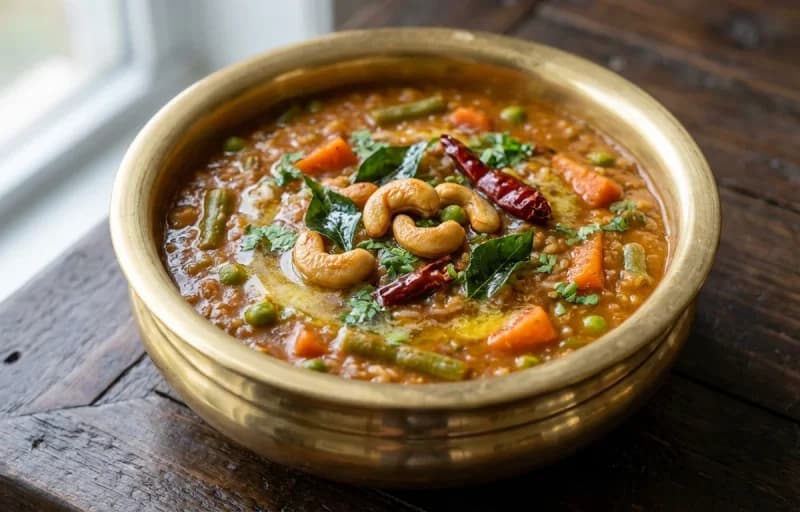 Bisibelabath, Boondi and Potato Chips - Recipe 1