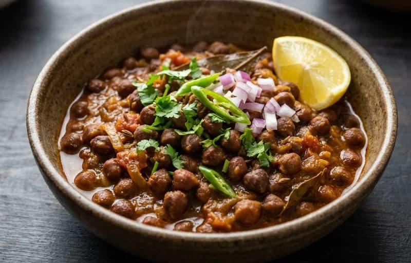 Jeera Rice, Black Chana Ghugni and Kachumber Salad - Recipe 2