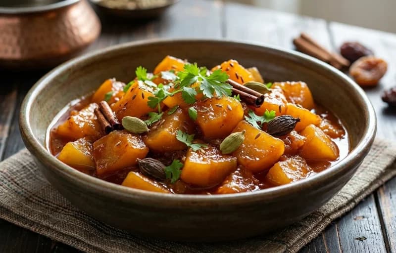 Bom Chount with Steamed Basmati Rice - Recipe 1