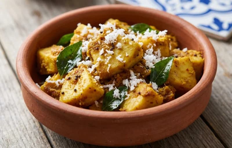 Breadfruit Sukhem, Dal Varan and Goan Coconut Rice - Recipe 1
