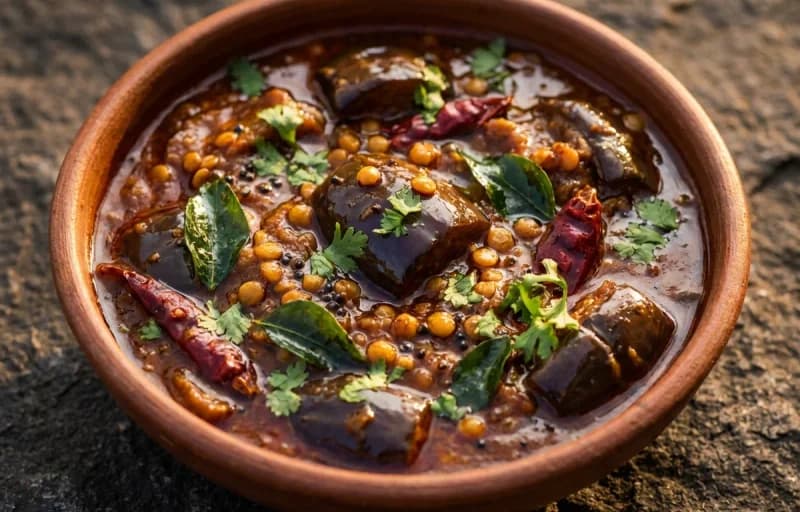 Akki Roti, Brinjal Gojju and Masala Omelette - Recipe 2