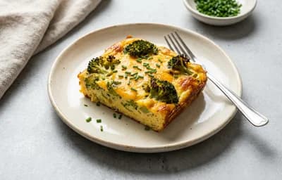 Broccoli Cheddar Egg Bake