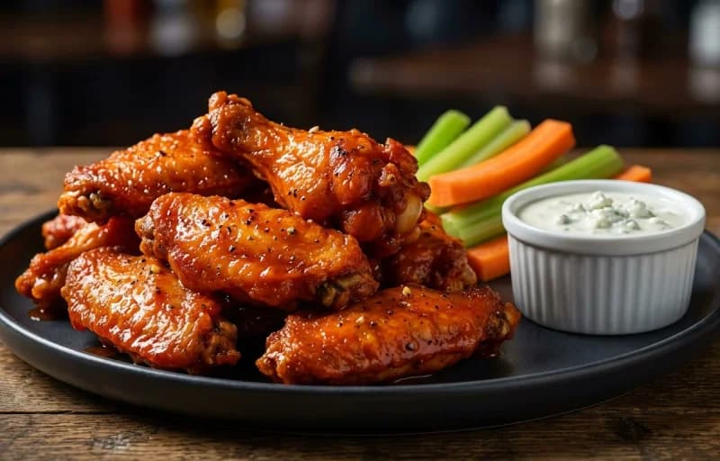 Buffalo Wings, Blue Cheese Dressing and Celery Sticks - Recipe 1