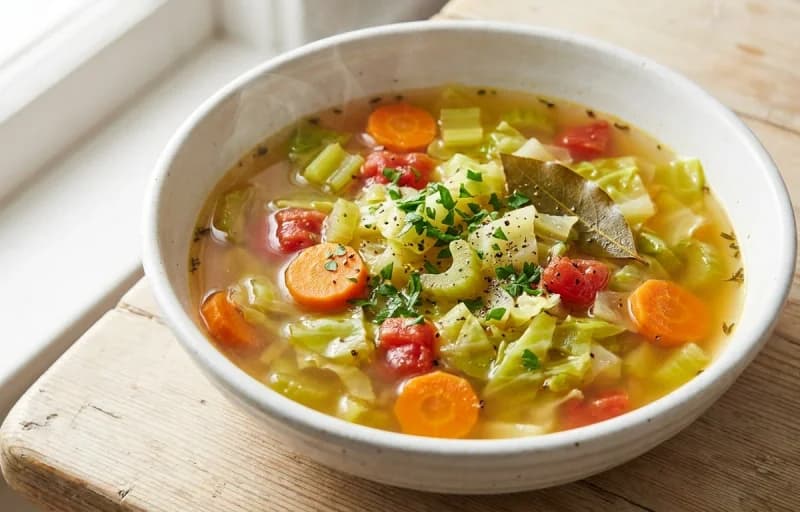 Cabbage Soup with Pumpernickel Bread - Recipe 1