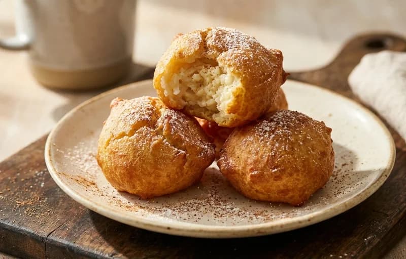 Calas, Powdered Sugar and Filter Coffee - Recipe 1