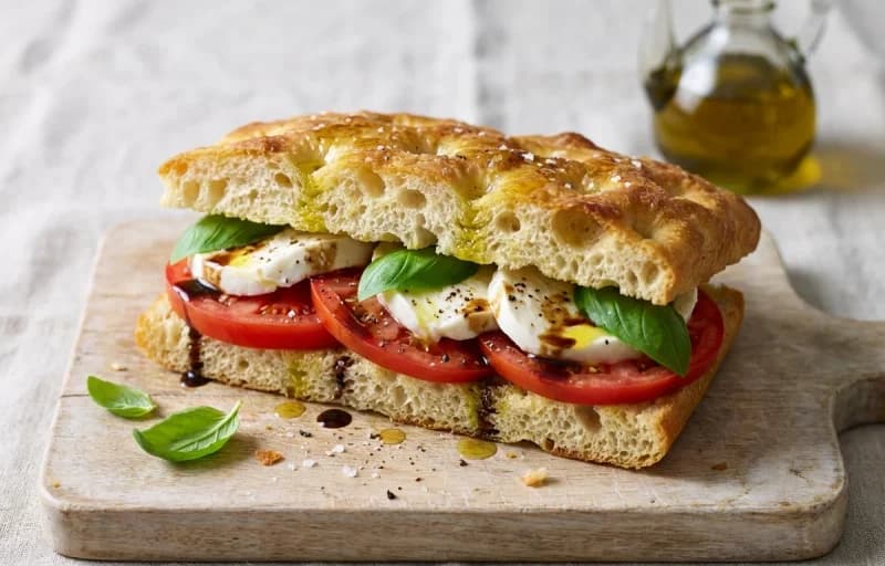 Caprese Focaccia Sandwich