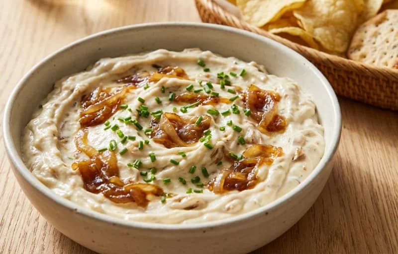 Potato Chips with Caramelized Onion Dip - Recipe 2