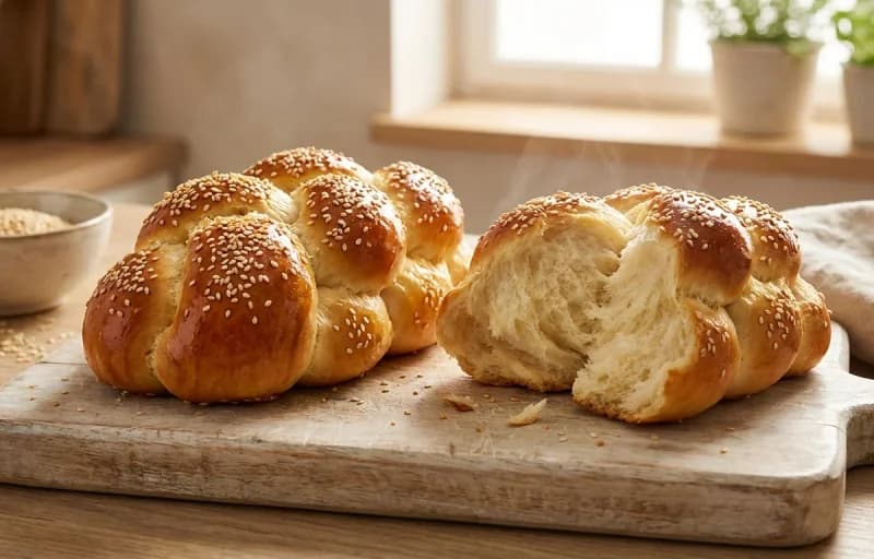 Beef and Barley Stew with Challah Rolls - Recipe 2