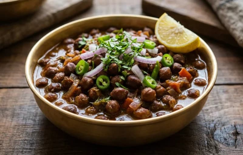 Chana Ghugni with Puri - Recipe 1