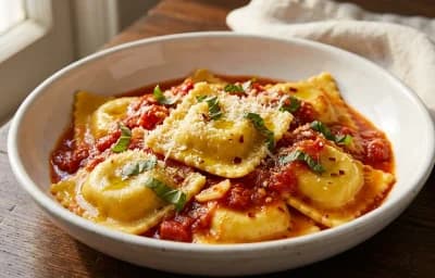 Cheese Ravioli with Marinara Sauce