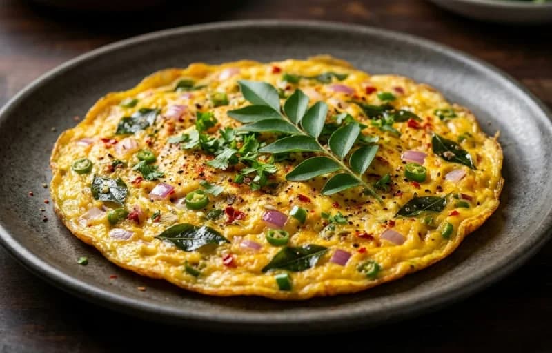 Chettinad Egg Omelette with Filter Coffee - Recipe 1