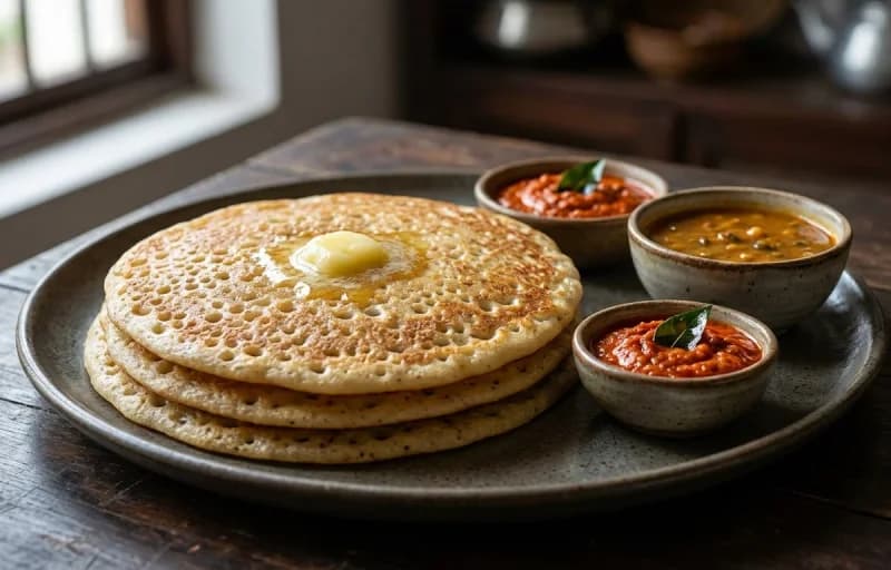 Chettinad Kal Dosai with Vengaya Sambar - Recipe 1