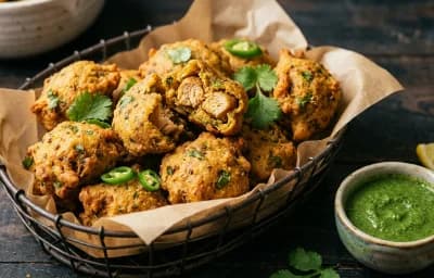 Chicken Bajra Pakoda