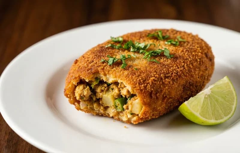 Chicken Cutlet, Pauruti and Kachumber Salad - Recipe 1