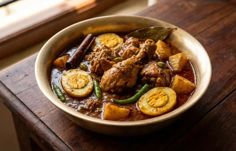 Chicken Dak Bungalow with Steamed Basmati Rice - Recipe 1