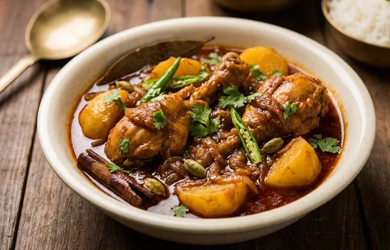 Chicken Kasa, Bihari Arna and Tomato Khatta - Recipe 1