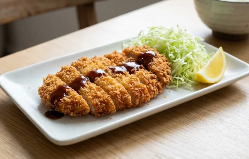 Chicken Katsu, Steamed Basmati Rice, Macaroni Salad and Tonkatsu Sauce - Recipe 1