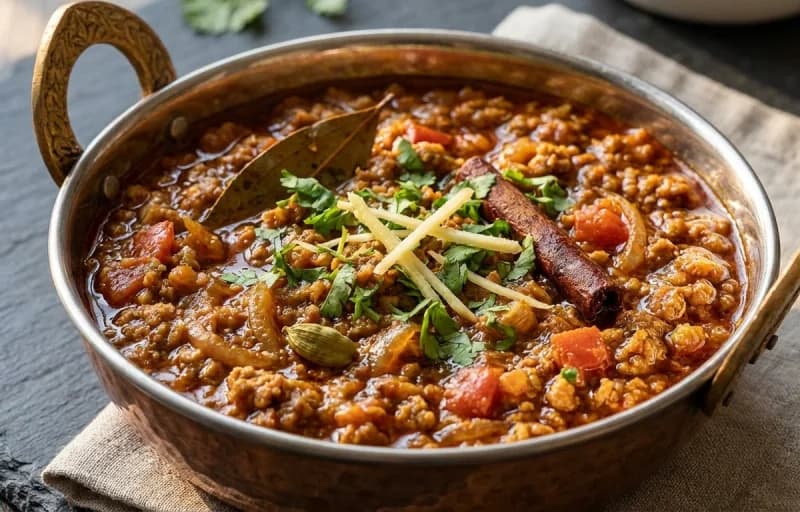 Parotta with Chicken Keema Masala - Recipe 2