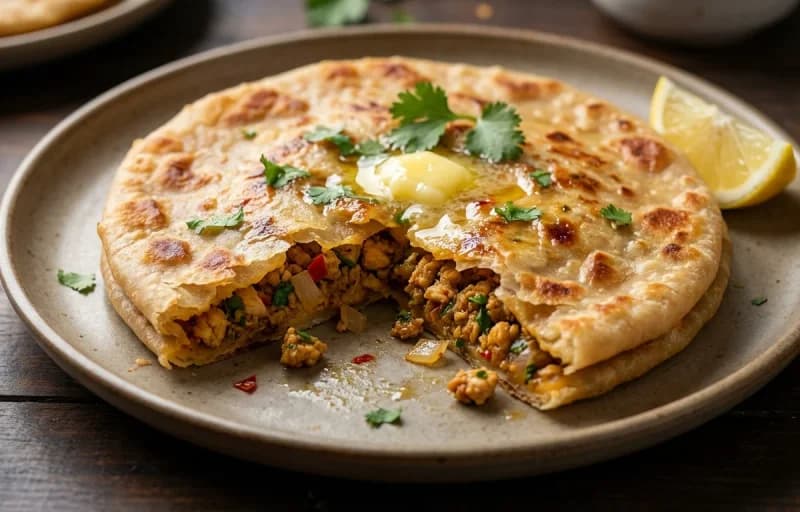 Chicken Keema Paratha