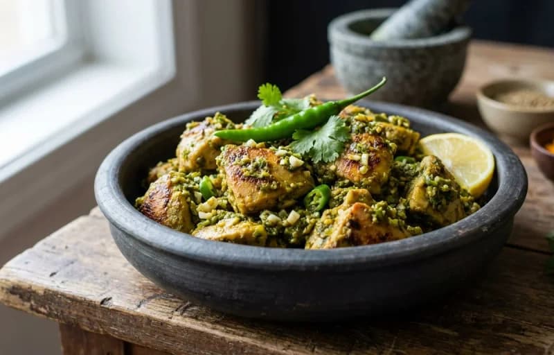 Chicken Kharda with Chapati - Recipe 1