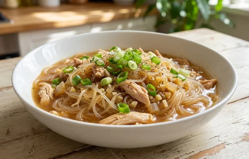 Chicken Long Rice with Side Salad - Recipe 1