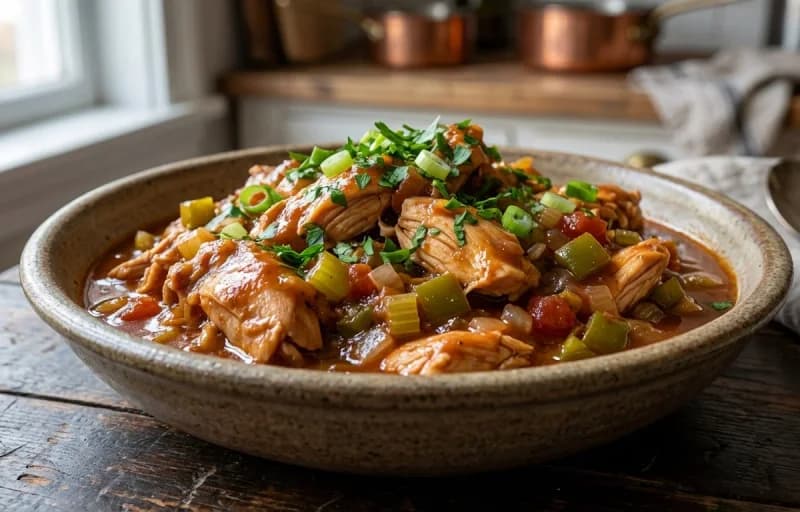 Chicken Sauce Piquante with Steamed Basmati Rice - Recipe 1