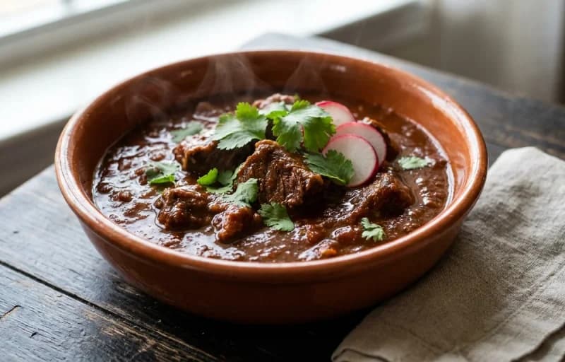 Chile Colorado, Flour Tortillas and Boston Baked Beans - Recipe 1